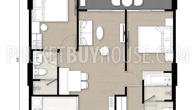KAT22654: Two Bedroom Apartment Near Kata Beach. 照片 #4