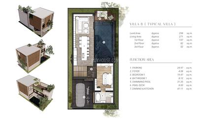 CHE22656: Spacious 3 Bedroom Pool Villa with Rooftop Jacuzzi and Private Man Caves in Serene Cherngtalay. Photo #10