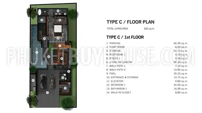 CHE22658: Spacious Modern 4 bedroom Pool Villas with Sky Lounges and Private Elevators. Photo #5