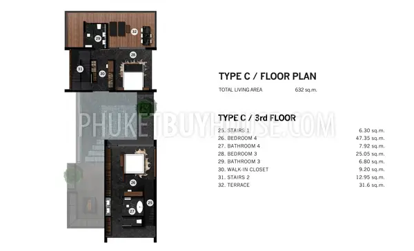 CHE22658: Spacious Modern 4 bedroom Pool Villas with Sky Lounges and Private Elevators. Photo #7