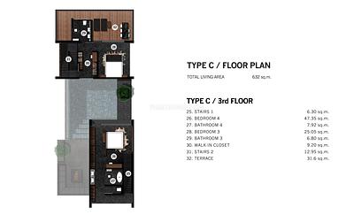 CHE22658: Spacious Modern 4 bedroom Pool Villas with Sky Lounges and Private Elevators. Photo #7