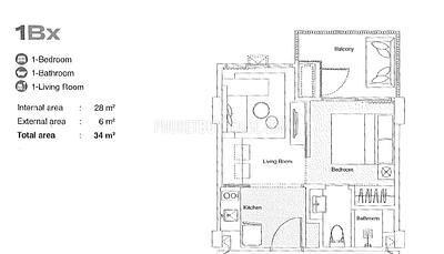 BAN22662: Golf View 1-Bedroom on the Top Floor Near Bang Tao Beach. Photo #3