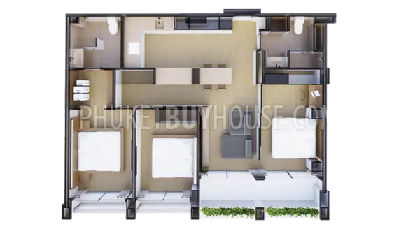 LAY22120: Tropical Luxury 3 Bedroom apartment For Sale In Prime Location Near Layan Beach. Photo #12