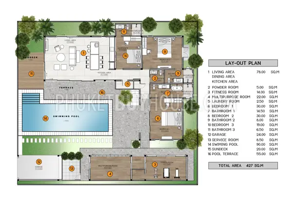 BAN22161: Phuket's Premier 3 Bedroom Pool Villa For Sale In Bangtao. Photo #2