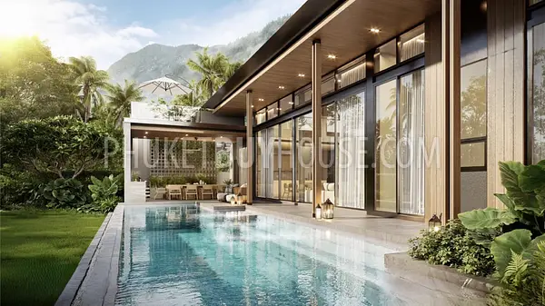 CHE22674: Nature-Embraced Modern Pool 4 Bedroom Villa with Prime Amenities Minutes from Bang Tao Beach. Photo #5