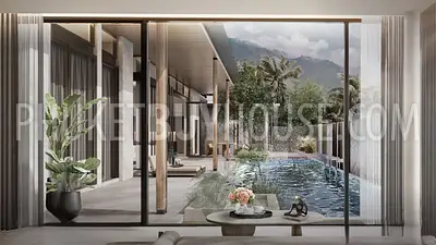 CHE22674: Nature-Embraced Modern Pool 4 Bedroom Villa with Prime Amenities Minutes from Bang Tao Beach. Fotoğraf #6