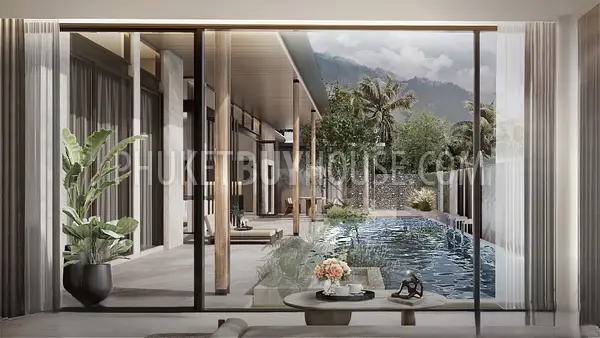 CHE22674: Nature-Embraced Modern Pool 4 Bedroom Villa with Prime Amenities Minutes from Bang Tao Beach. Photo #6