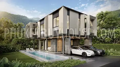 CHE22673: Nature-Embraced Modern Pool 3 Bedroom Villa with Prime Amenities Minutes from Bang Tao Beach. Fotoğraf #1