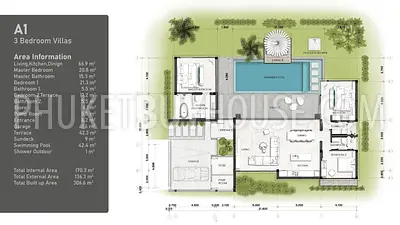 BAN22678: Fully Furnished 3-Bedroom Smart Pool Villa Ready to Move In near Bang Tao Beach. Fotoğraf #5