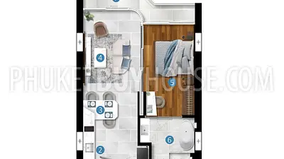BAN21882: Beautiful 1 Bedroom Apartment In Bang Tao . 照片 #6