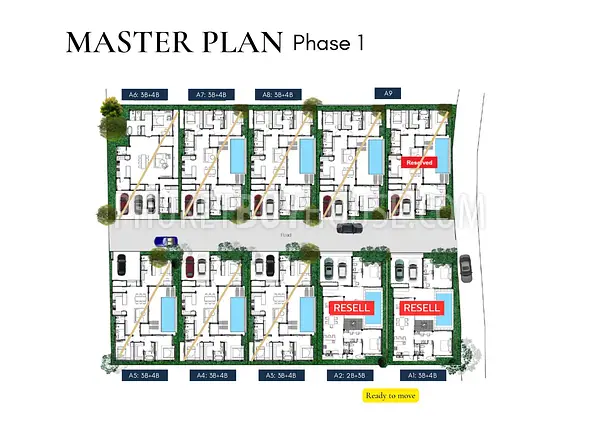 TAL22681: Tropical Modern 3-Bedroom Pool Villas Surrounded by Nature in Thalang. 照片 #14