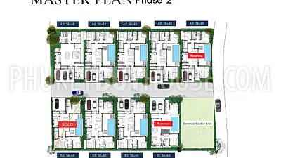 TAL22681: Tropical Modern 3-Bedroom Pool Villas Surrounded by Nature in Thalang. 照片 #4