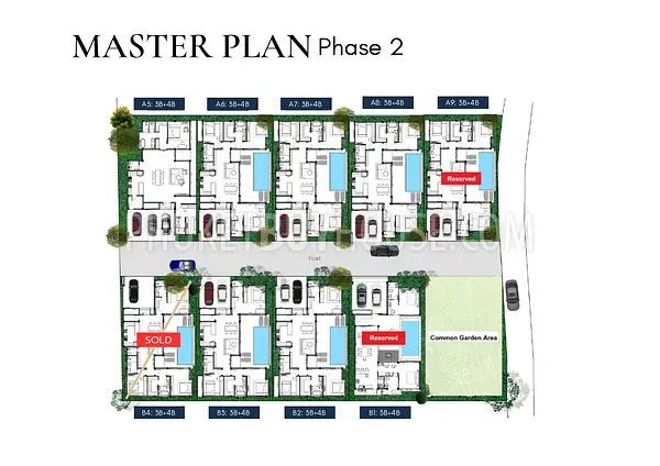 TAL22681: Tropical Modern 3-Bedroom Pool Villas Surrounded by Nature in Thalang. 照片 #4