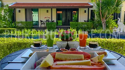 NAI22801: Panoramic Mountain View 3 bedroom Villa with Thai-Balinese Design and Private Garden Oasis. Photo #42