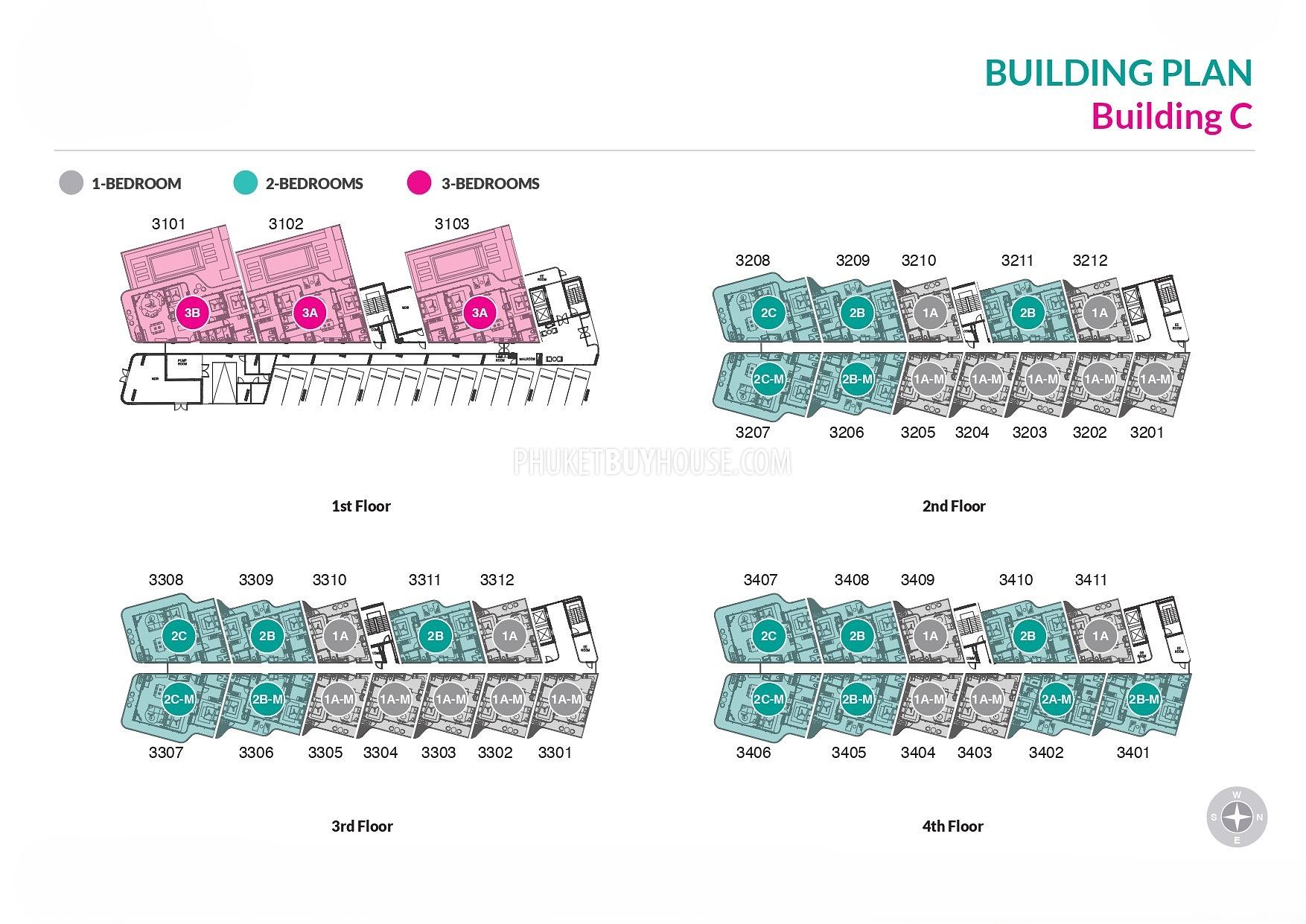 1 bedroom apartment 67 m² Choeng Thale, Thailand