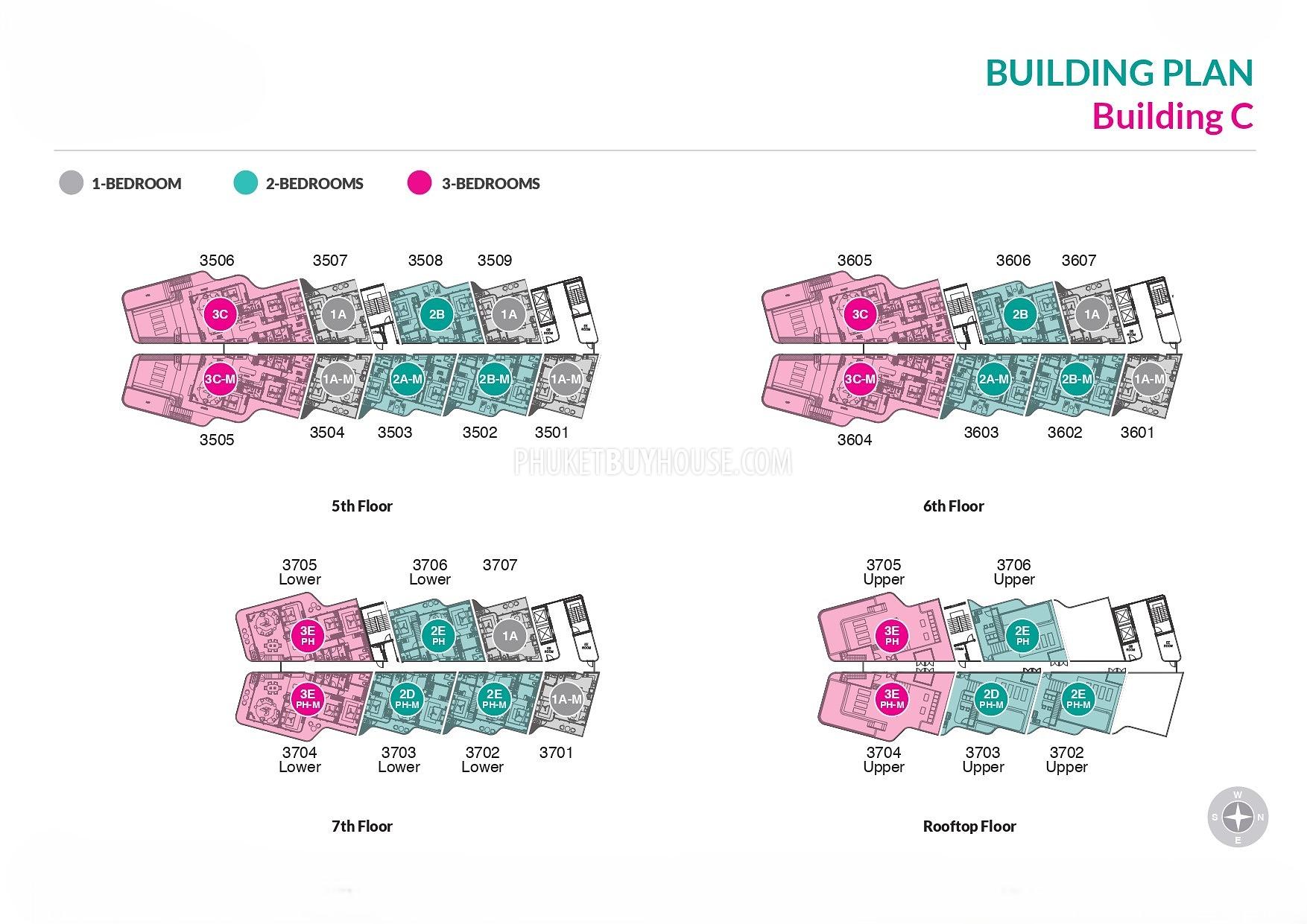 1 bedroom apartment 67 m² Choeng Thale, Thailand