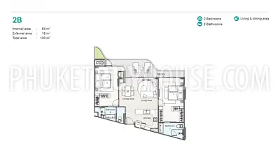 LAG22810: Spacious 2-Bedroom Golf-View Residence in Laguna Phuket. Photo #2