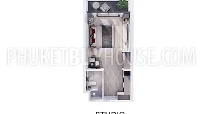 NAI22811: Resort-Style Living Near Nai Harn Beach with Premium Facilities in Studio Apartment. Fotoğraf #2