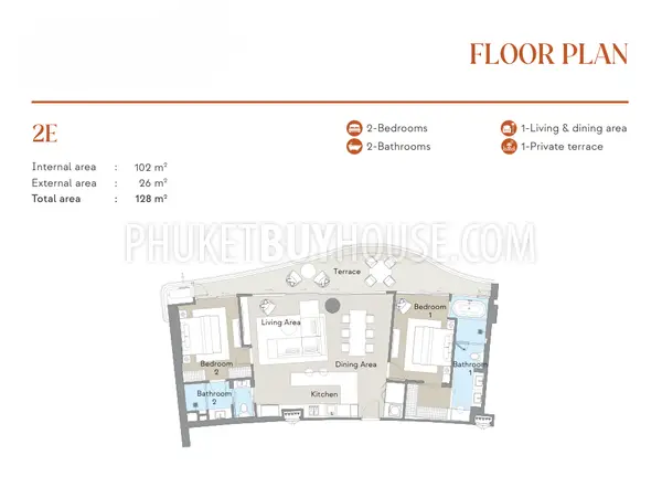 LAG22815: Spacious 2-Bedroom Golf View Residence with Pre-Sale Advantage in Laguna Area. Fotoğraf #3