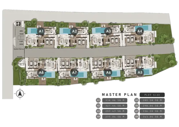 TAL22834: Private 3 Bedroom Courtyard Pool Villas in a Quiet Green Area of Thalang, Phuket. 照片 #10