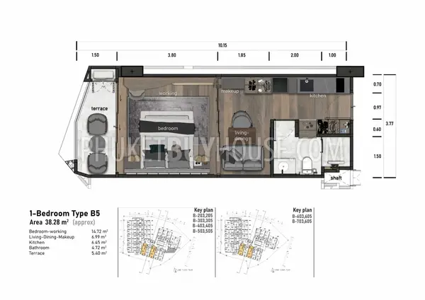 KAT22839: Sea View 1-Bedroom Apartment Near Kata Beach with Strong Rental Appeal. 照片 #11