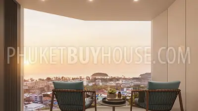 KAT22841: Sea View Corner 2-Bedroom Apartment with Spacious Layout Near Kata Beach. 照片 #8