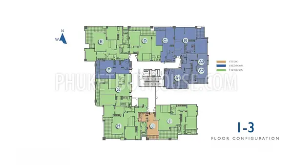 KAR6359: Spacious Studio Apartment in Karon Beach. Fotoğraf #2
