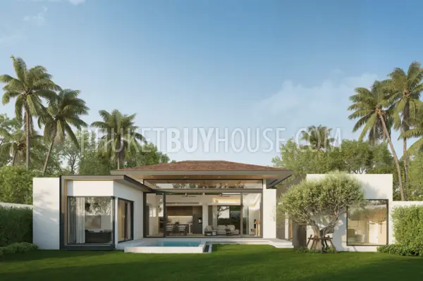 TAL22203: Zen-Style 3 Bedroom Villas from a Known Developer in Thalang, Phuket For Sale. Photo #1