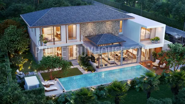 LAG22871: Spacious 4-Bedroom Tropical Pool Villa Near Laguna. Photo #4
