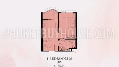KAM22716: 1-Bedroom Condo 500m from Kamala Beach, Easy to Rent. Photo #3