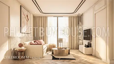 SUR22881: 2-Bedroom Apartment in a New Condominium within 200 m of Surin Beach. 照片 #4