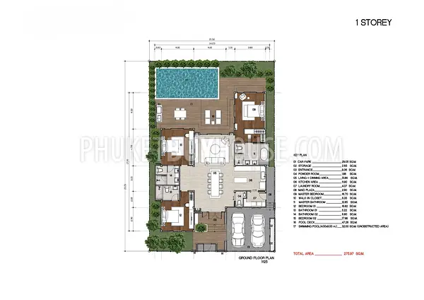 TAL22893: Spacious 3-Bedroom Pool Villa Near Phuket Airport with Large Private Land. 照片 #4