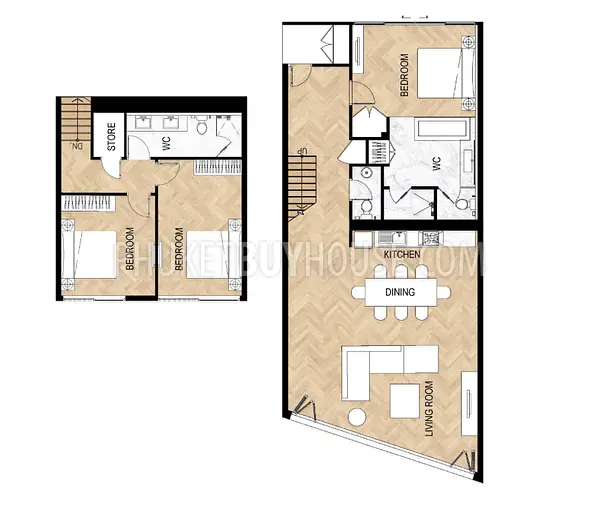 PAT22895: Sea View Penthouse with Private Rooftop Terrace Near Patong. 照片 #4