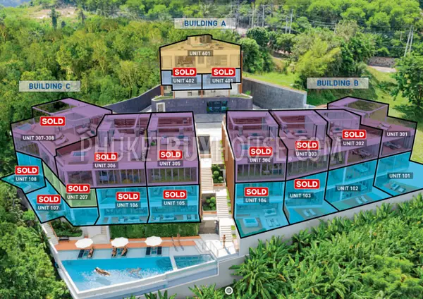 PAT22895: Sea View Penthouse with Private Rooftop Terrace Near Patong. 照片 #2