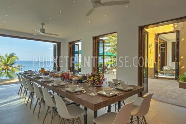 KAT8422: An Ocean Front Luxury 8 Bedroom Villa in 5 minute walk to Kata Beach. Photo #8