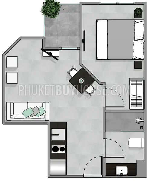 CHA6478: Sea View Apartments for Sale in New Condominium in Chalong District. Photo #6