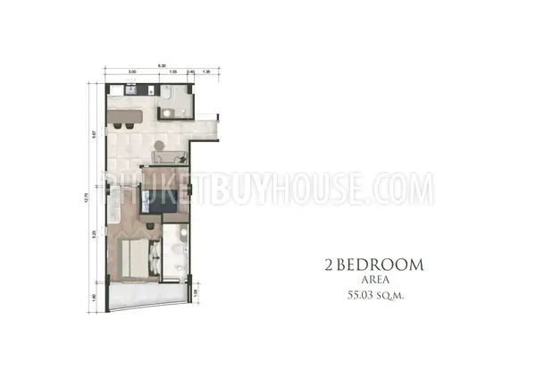BAN22773: 2-Bedroom Hotel-Style Residence Near Bang Tao Beach with Five-Star Facilities and High ROI Potential. Photo #4