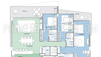 LAG22307: Most anticipated 3-Bedroom Condominium with Stunning Views in Laguna for Sale. Fotoğraf #3