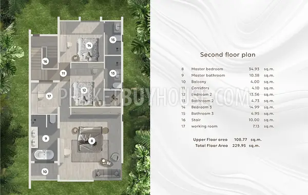 TAL22776: Three Bedroom Pool Villas with Japanese-Inspired Design and High Investment Potential in Talang. 照片 #4