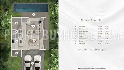 TAL22776: Three Bedroom Pool Villas with Japanese-Inspired Design and High Investment Potential in Talang. Photo #3