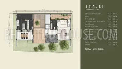 BAN7292: Three Bedroom Villa on the Hillside in Bang Tao. Fotoğraf #18