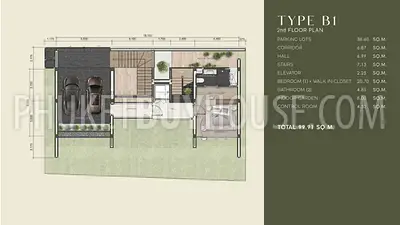 BAN7292: Three Bedroom Villa on the Hillside in Bang Tao. Fotoğraf #17