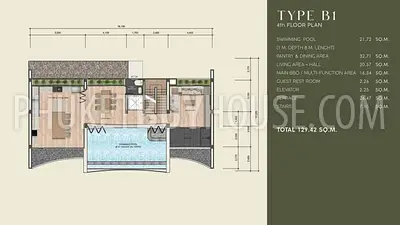 BAN7292: Three Bedroom Villa on the Hillside in Bang Tao. Fotoğraf #16