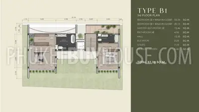 BAN7292: Three Bedroom Villa on the Hillside in Bang Tao. Fotoğraf #19