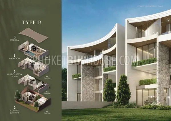 BAN7292: Three Bedroom Villa on the Hillside in Bang Tao. Photo #20
