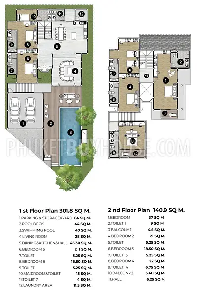 BAN22777: Expansive 7 Bedroom Villa With Large Pool, Premium Finishes and Prime Location Near Layan and Bang T. Photo #3