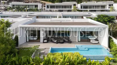 BAN7290: 4 Bedroom Villa with Expansive Greenery, Modern Architecture and Exceptional Facilities in Bangtao. Fotoğraf #1