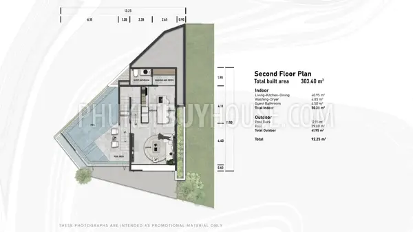KAT22783: Sea View 2 Bedroom Villa with Private Pool and Solar System in Kata. 照片 #9