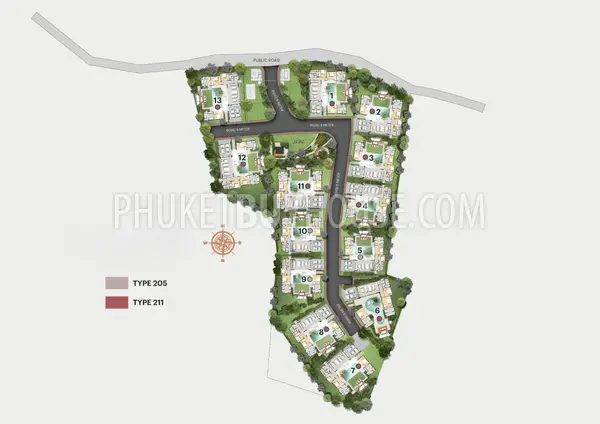 TAL22788: Private Pool Villas Near Bangtao Beach in a Quiet Residential Thalang Area, Phuket. 照片 #11