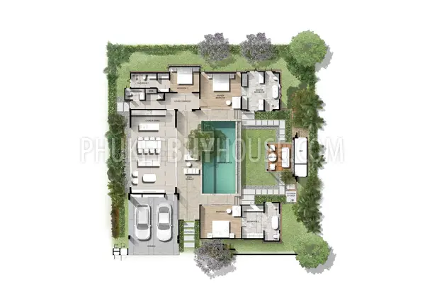 TAL22788: Private Pool Villas Near Bangtao Beach in a Quiet Residential Thalang Area, Phuket. 照片 #9